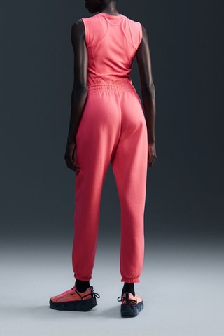 Pantalon regular polaire taille haute Phoenix - Rose - Nike