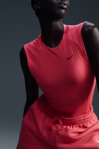 Pantalon regular polaire taille haute Phoenix - Rose - Nike