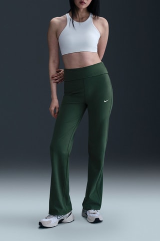 Pantalon taille haute - Vert foncé - Nike
