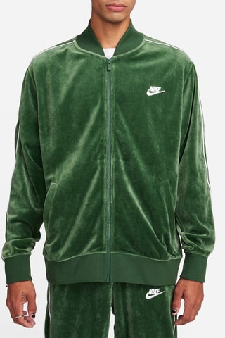 Veste de survêtement en velours - Vert foncé - Nike