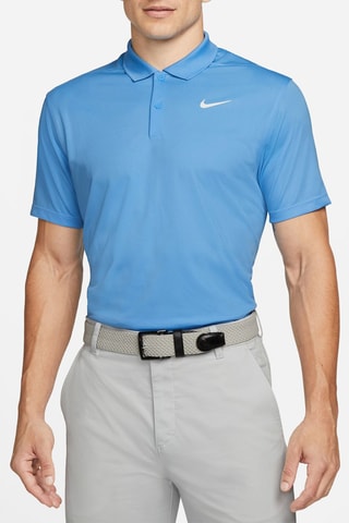 Polo de golf - Ciel et blanc - Nike