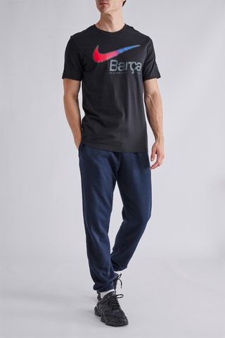 T-shirt de football FC Barcelone - Noir - Nike