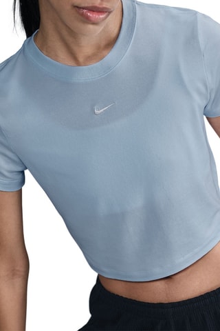 T-shirt cropped - Bleu clair - Nike
