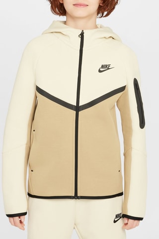 Sweat polaire à capuche - Beige et kaki - Nike