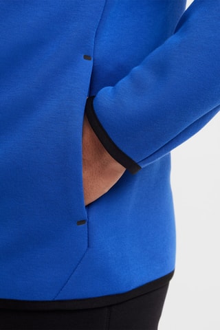 Sweat polaire à capuche - Bleu roi