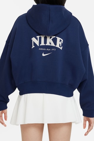 Sweat polaire à capuche - Bleu marine