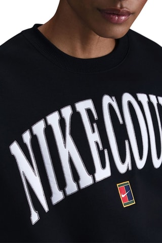 Sweat polaire de tennis - Noir et blanc - Nike