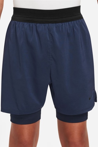 Short de fitness taille haute Multi Tech - Bleu marine - Nike