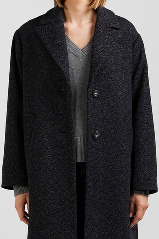 Manteau en laine Enjambee - Noir