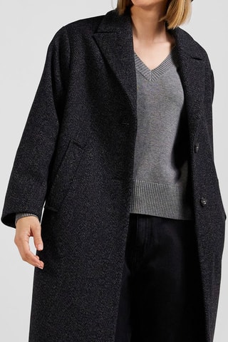Manteau en laine Enjambee - Noir