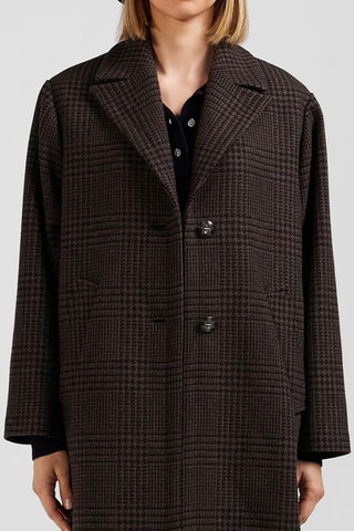 Manteau en laine Enjambee - Marron