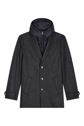 Manteau en laine New Felicio - Gris foncé