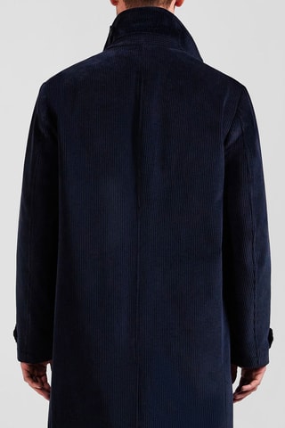 Manteau en velours New Karlito - Bleu foncé