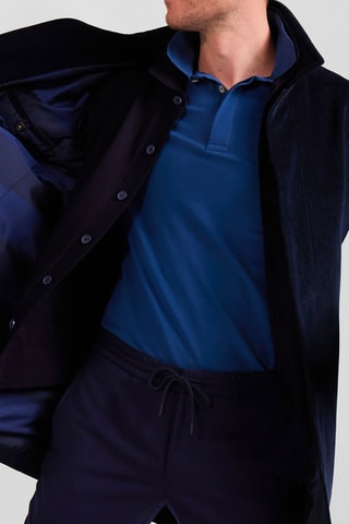 Manteau en velours New Karlito - Bleu foncé