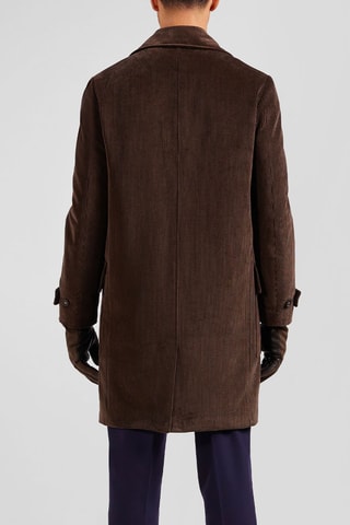 Manteau en velours Education militaire - Marron