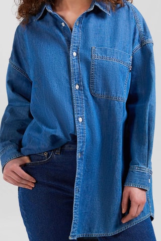 Chemisier en jean Yllana - Bleu