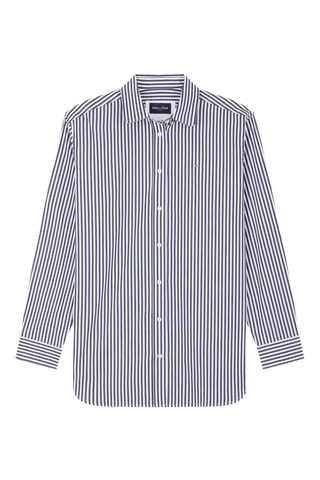 Chemise Baton - Bleu marine et blanc