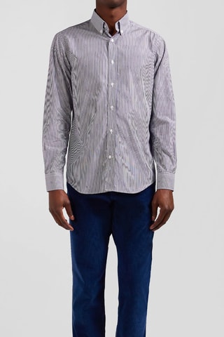 Chemise Jasmine - Bleu marine et blanc