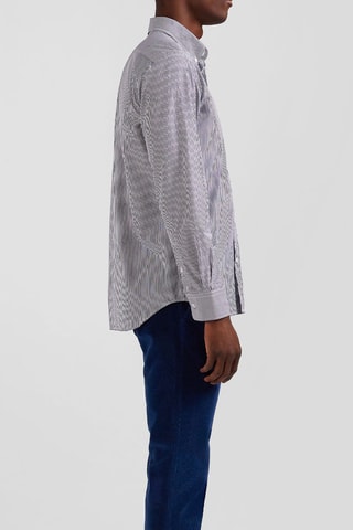 Chemise Jasmine - Bleu marine et blanc