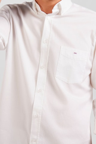 Chemise Contrôle Pique - Blanc