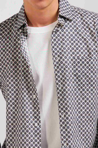 Chemise Happy Print - Blanc