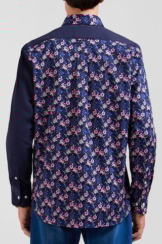 Chemise Print Twill Nimes - Bleu marine
