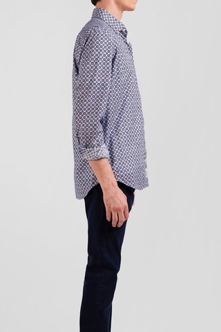 Chemise Happy Print - Blanc