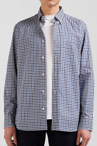 Chemise Zodiaco - Bleu marine et blanc