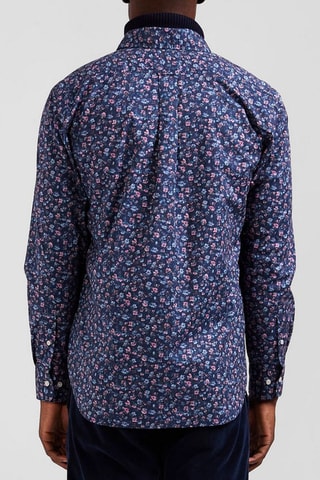 Chemise Happy Print - Bleu marine