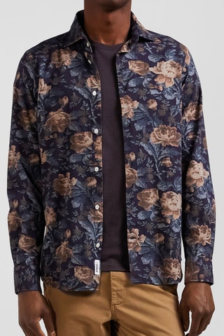 Chemise Flannel 4 - Bleu marine et marron