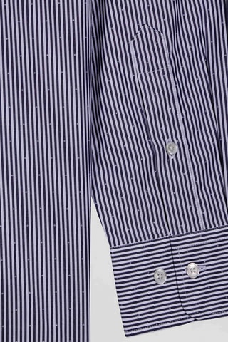 Chemise regular Dobby - Bleu marine