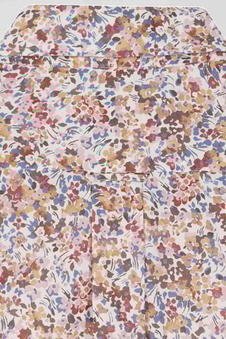 Chemise regular Happy - Blanc et beige