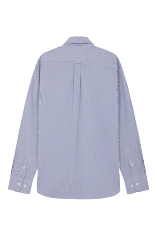 Chemise regular en coton biologique Ottanio - Bleu marine