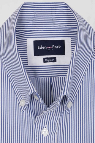 Chemise regular en coton biologique Ottanio - Bleu marine