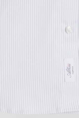 Chemise en coton biologique Ottanio - Blanc et gris clair