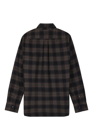 Chemise en laine Cheyenne - Noir et marron