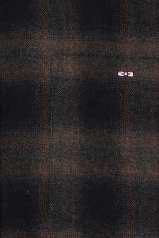 Chemise en laine Cheyenne - Noir et marron