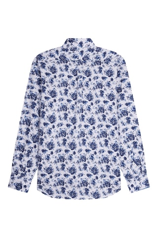 Chemise Albury - Blanc et bleu marine