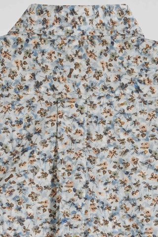 Chemise R Happy Print - Blanc