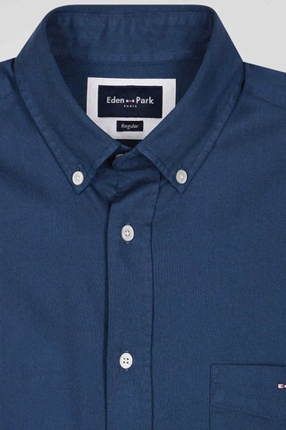 Chemise regular Controle Pique - Bleu pétrole