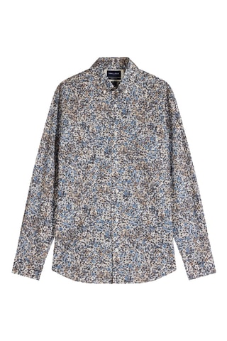 Chemise Pop 60 - Beige et Ciel