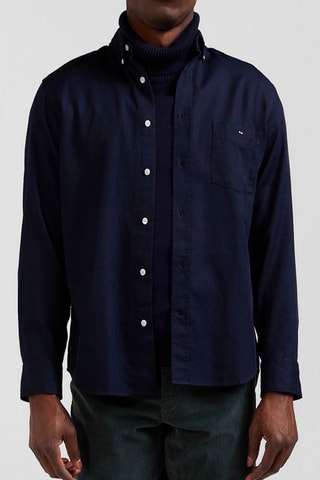 Chemise Contrôle pique - Bleu pétrole