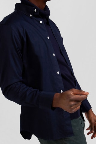 Chemise Contrôle pique - Bleu pétrole