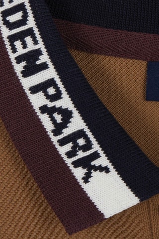 Polo Langstaff - Marron et bleu marine