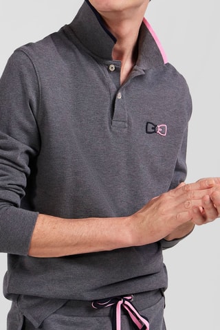 Polo Melée Ordonnée - Gris chiné