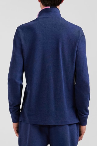 Polo Melee Ordonnee - Bleu marine