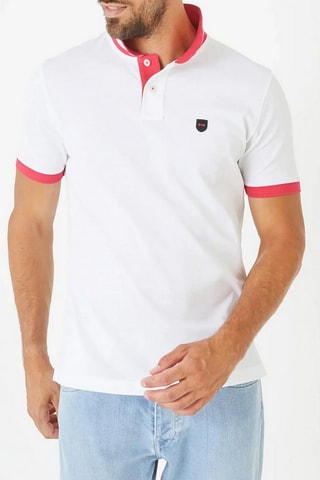 Polo Capitaine - Blanc et rouge