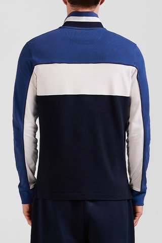 Polo Fenua - Bleu marine et blanc