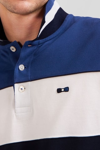 Polo Fenua - Bleu marine et blanc