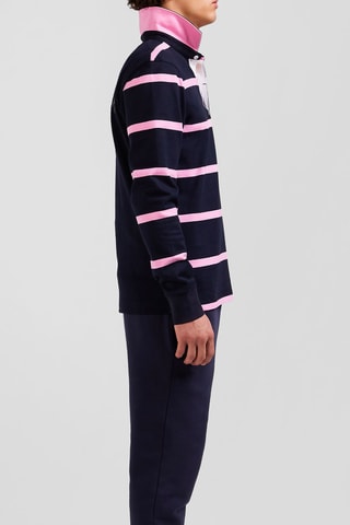 Maillot Capitole - Bleu marine et rose